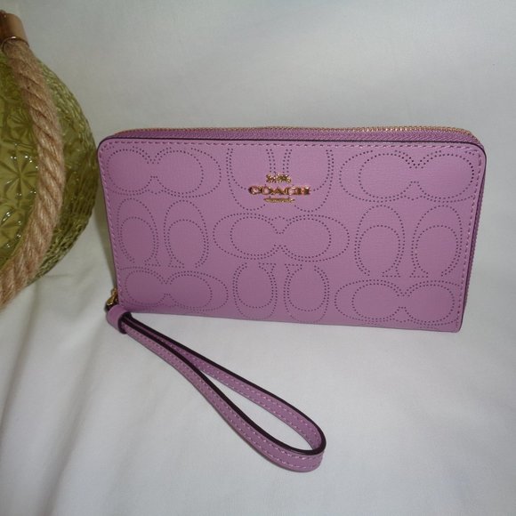 Coach 2876 Perforated Signature Phone Wristlet - Picture 2 of 7